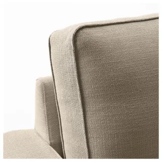 KIVIK Funda beige sofá 4 plazas con chaiselongue