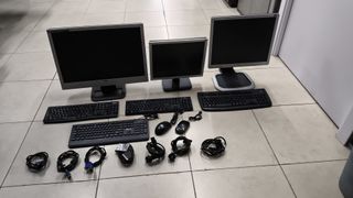 Lote 3 Pantallas y 2 Teclados Ordenador