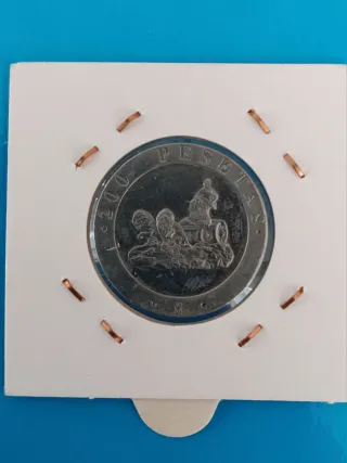 200 Pesetas 1990 Error Exceso Metal
