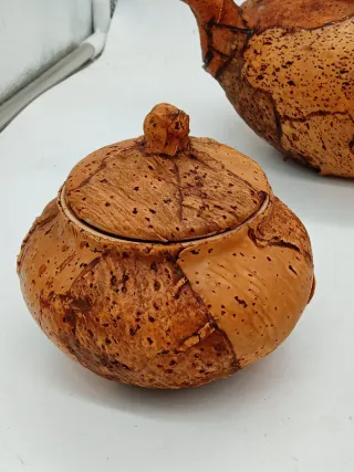 Servizio Tè Ceramica e Sughero Sardo 6 Tazze