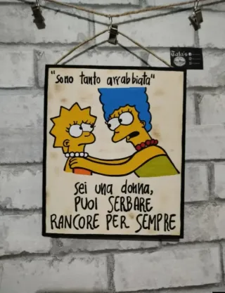 Quadretto Simpson Sono tanto arrabbiata