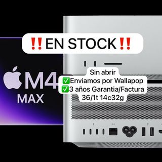 Mac Studio M4 Max 36GB 1TB SIN ABRIR