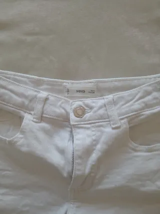 Pantalones cortos vaqueros blancos Mango Kids