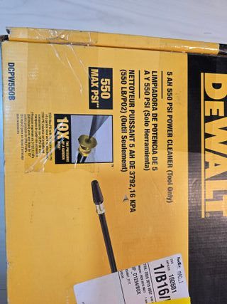 Hidrolavadora Portátil DEWALT DCPW550B