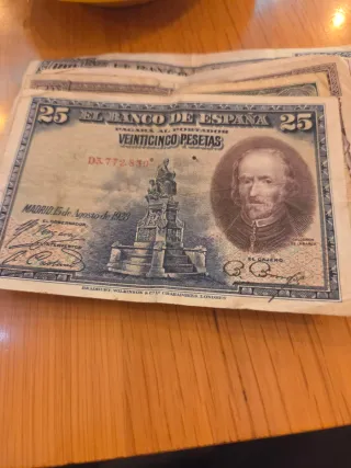 Billete 100 Pesetas España 1925 Felipe II