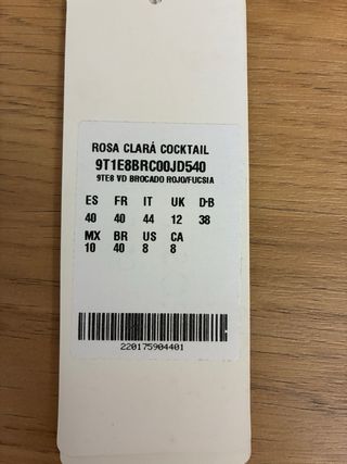 Vestido fiesta largo rojo y fucsia sin estrenar