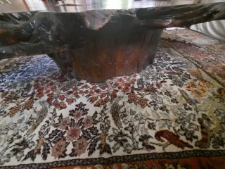 Mesa de madera maciza rústica