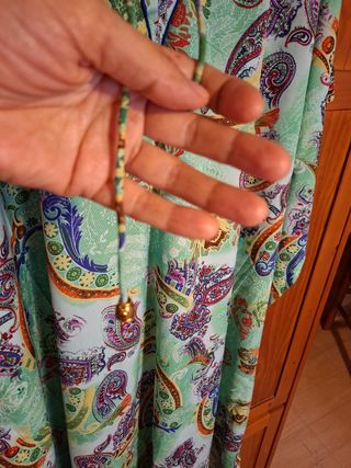 Vestido estampado paisley talla única