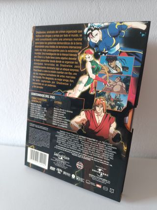 Street Fighter II DVD slipcase anime retro