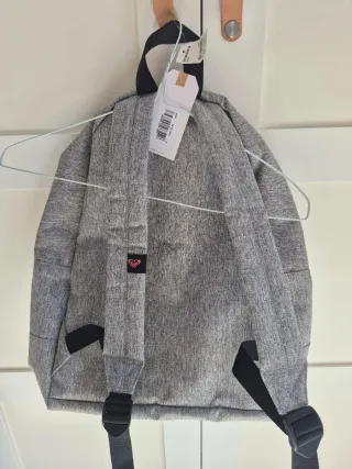 Mochila Roxy gris y rosa