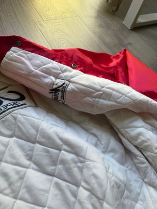 Chaqueta Bomber Roja Vintage Varsity