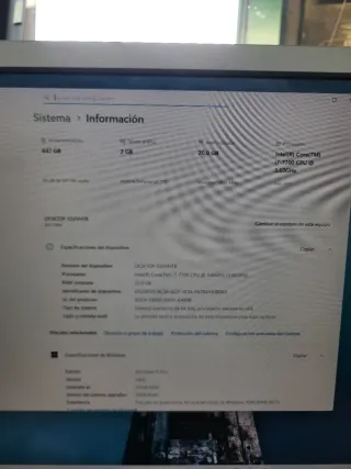 Ordenador MSI i7-7700 480gb SSD