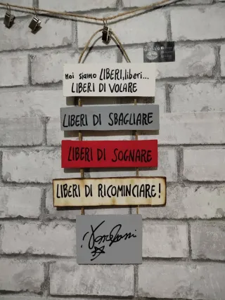 Targhetta Vasco Rossi in Legno