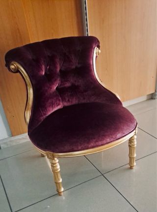 Sillón de terciopelo