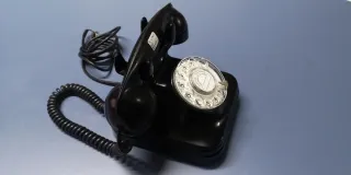 Teléfono Antiguo Baquelita CTNE Negro ref TB 55