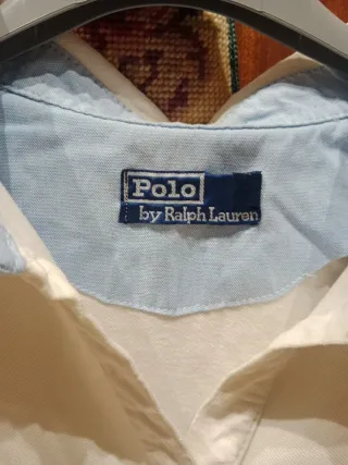 Polo Ralph Lauren manga larga blanco