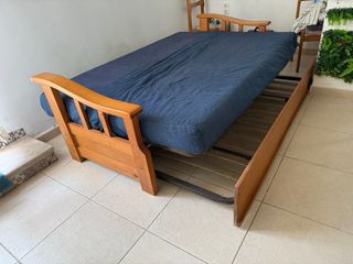 Sofá Cama Doble + Somier Extra