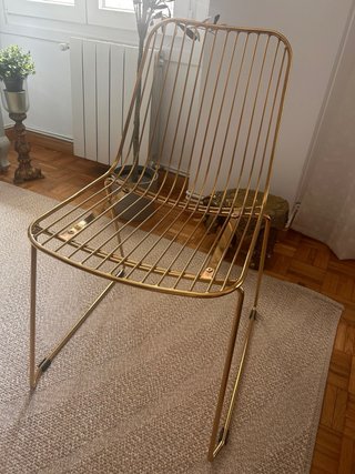 Silla dorada metal Maison du Monde