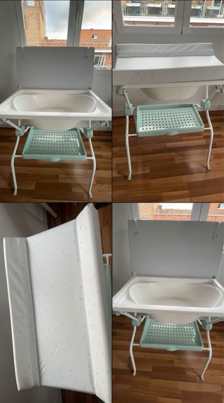 Cambiador y bañera para bebé
