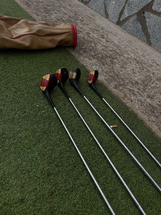 Bolsa de golf vintage con palos MacGregor