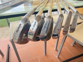 Bolsa de golf vintage con palos MacGregor