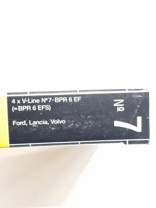 Juego 4 bujias NGK BPR 6 EF (FORD. LANCIA. VOLVO)