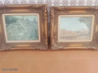 Set di 4 quadri decorativi vintage