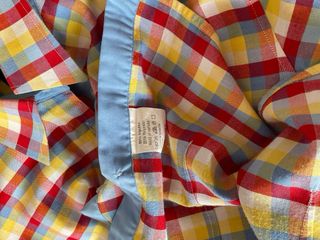 Blusa a cuadros multicolor