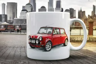 Taza Mini Cooper Roja