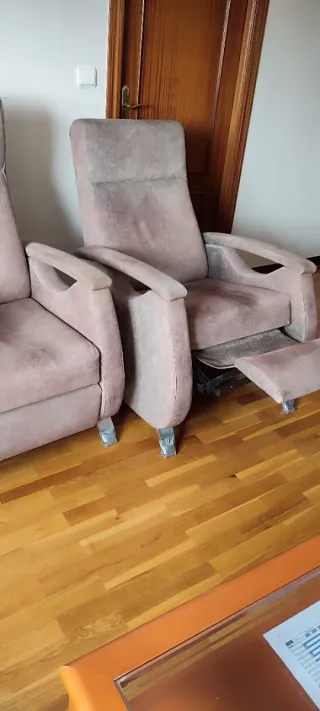 2 Sillones Reclinables Tela