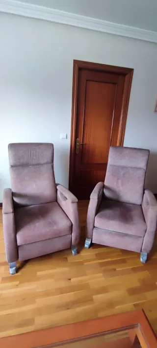 2 Sillones Reclinables Tela
