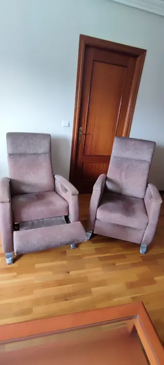 2 Sillones Reclinables Tela