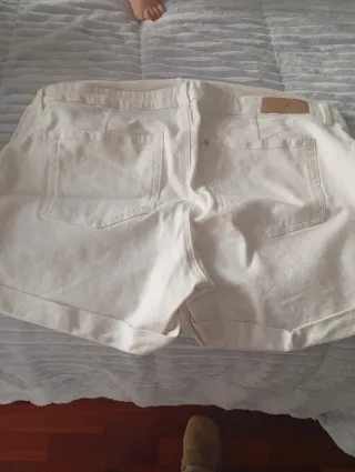 Pantalón vaquero premamá blanco