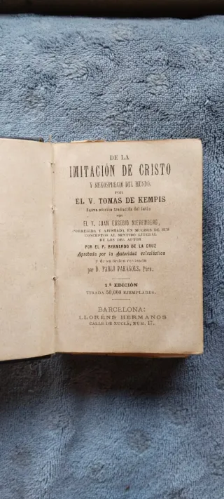 Libri antichi: Imitazione di Cristo