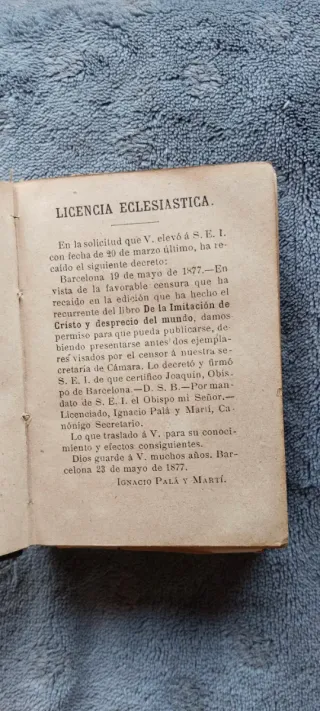Libri antichi: Imitazione di Cristo