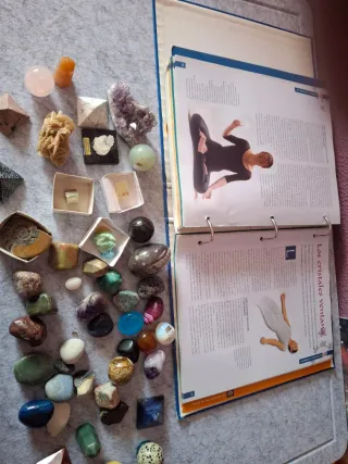 Colección de minerales y libro La Energía de las P