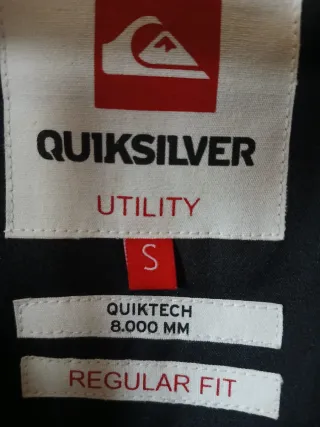 Chaqueta Quiksilver Talla S Negra