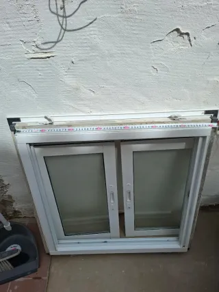 Ventana corredera 70 x 70 aluminio blanco