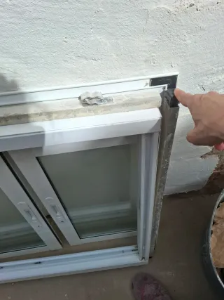 Ventana corredera 70 x 70 aluminio blanco