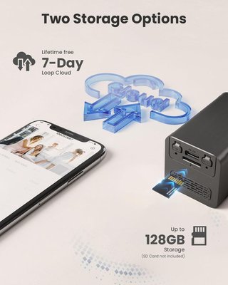 NUEVO - Mini Camera,Camara Vigilancia WiFi Interio