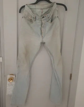 Levi's 501 Jeans W28 L36 Mujer Desgastados