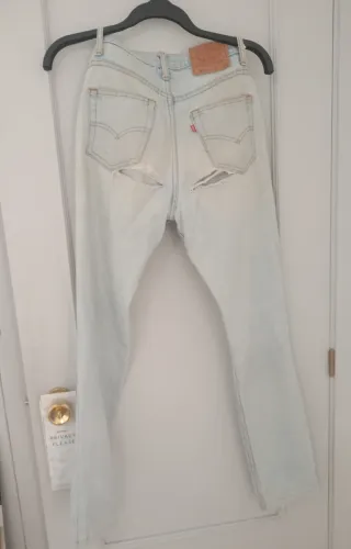 Levi's 501 Jeans W28 L36 Mujer Desgastados