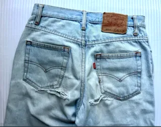 Levi's 501 Jeans W28 L36 Mujer Desgastados