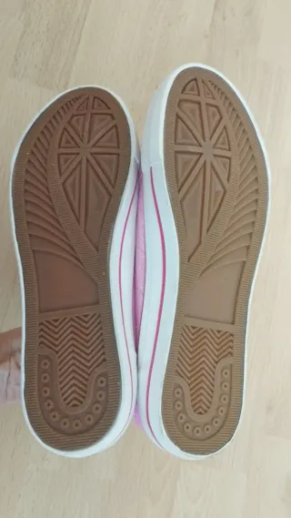 Zapatillas rosas brillantes talla 39