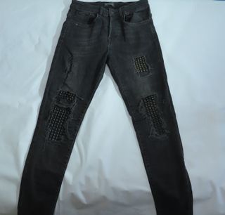 Vaqueros Zara Man W38 Rotos Tachuelas