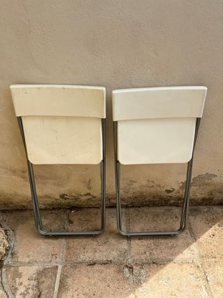Sillas plegables IKEA blancas
