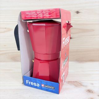 MONIX Fresa | cafetera italiana 6 tazas aluminio