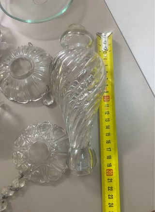Lote lágrimas y accesorios cristal araña