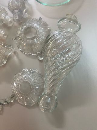Lote lágrimas y accesorios cristal araña
