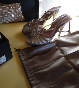 Sandalias Pura López Talla 38 Doradas